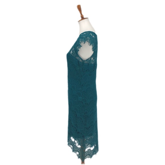 Free People Intimately Teal Lace Slip Dress - Picture 3 of 9